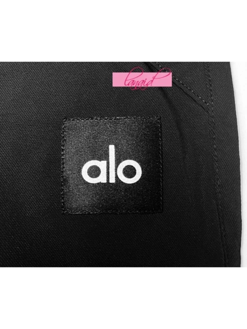 Alo All That Trousers Black High-Rise Waist Waisted Joggers Hiking Outdoor Pants